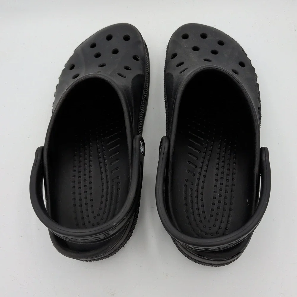 Crocs Baya Clog Mens 11 Black Slip On Comfort Water Shoes Sandals 10126